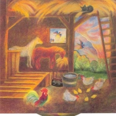 Quadretto rotante raccontastorie - Nella fattoria