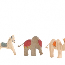 Presepe Piccolo in Legno -  Animali dei Re Magi