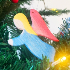 Angelo da appendere - blu