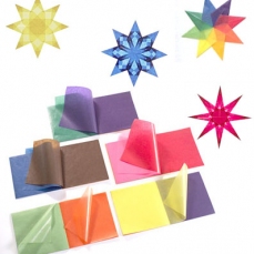 Carta oleata 11 colori assortiti - 100 fogli 16x16 cm