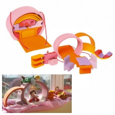 Casetta per bamboline - borsetta rosa