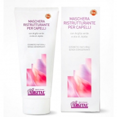 Maschera ristrutturante per capelli con argilla verde e olio di Jojoba