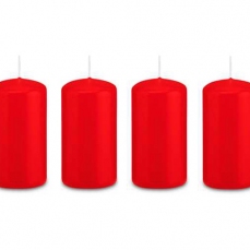Candele rosse per la corona dell'avvento (100x50) - 4 candele