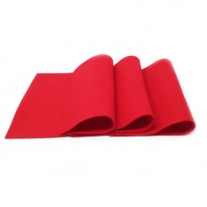 Feltro pannolenci pura lana colore rosso - 3 fogli