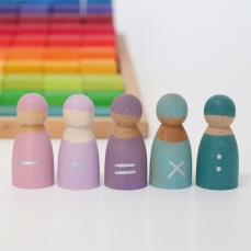 Gli omini della matematica, 5 pezzi  (+, -, :, x, =)