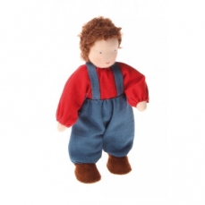 Famiglia in stoffa - Peter - Bambino con i capelli castani