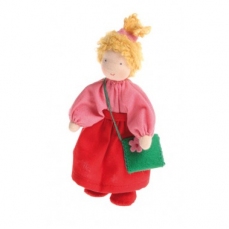 Famiglia in stoffa - Ida - Bambina con la borsetta