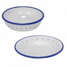 Piatto e ciotola smaltati