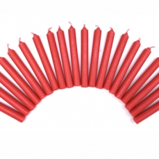 Candeline rosse - cm 10,5 (confezione da 20 pezzi)