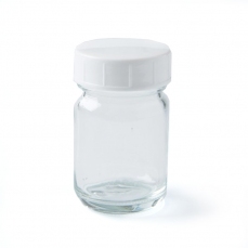 Barattolo in vetro con tappo bianco per acquerelli - 50 ml