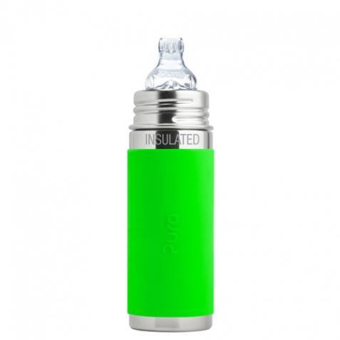 Thermos - Bottiglia termica in acciaio inox verde 260ml - con beccuccio