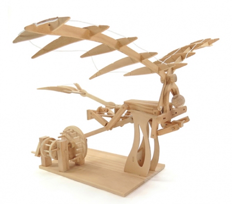 Costruisci l'Ornitottero, macchina volante di Leonardo Da Vinci