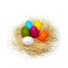 Candele a forma d'uovo colorate per Pasqua - 6 pezzi