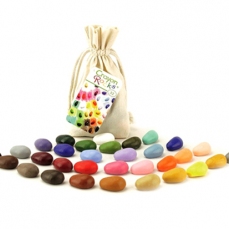 Pastelli a cera per bambini a sassolino - 32 colori