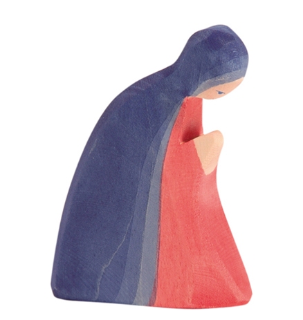 Presepe grande in legno - Maria in preghiera