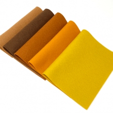 Feltro pannolenci pura lana colore marrone - 5 fogli 