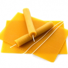 Kit candele 8 fogli di cera d'api a nido d'ape per candele