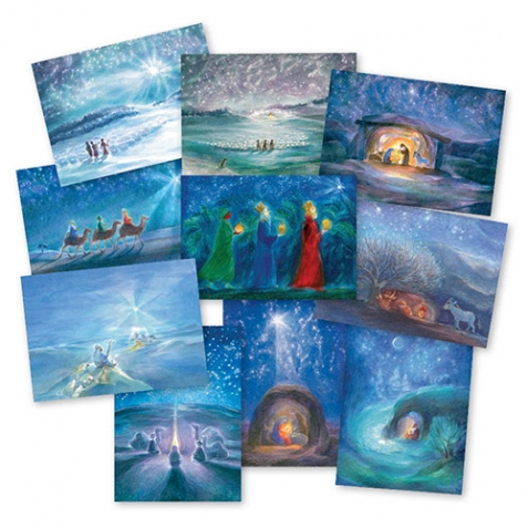 Cartoline: Natale - set 10 cartoline Marie Laure Viriot