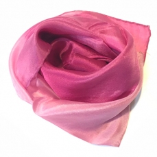 Velo in seta sfumato rosa - piccolo 55x55cm