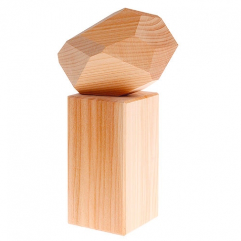 Gemme in legno naturali da mettere in equilibrio - 2 pezzi