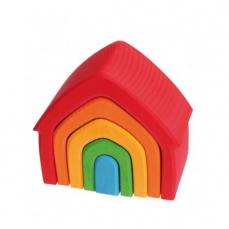 Casetta arcobaleno in legno