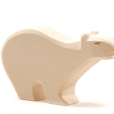 Orso polare grande in legno