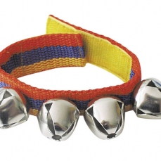 Sonaglio 4 campanelle a fascia per polsi o caviglie - 2 pezzi