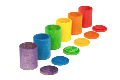 Scatoline dei segreti con i colori dell'arcobaleno - 6 pezzi