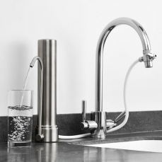 Filtro per l'acqua del rubinetto in acciaio inox - Sopra Lavello Eivavie® CTS