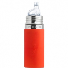 Thermos - Bottiglia termica in acciaio inox arancio 260ml - con beccuccio