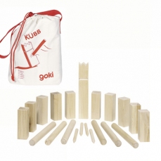 Kubb Gioco vichinghi, sacchetto di cotone - 21 pezzi