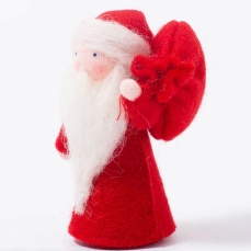 Babbo Natale Santa Claus con il sacco dei regali - in feltro