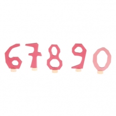 Numeri decorativi rosa 6-9 e 0
