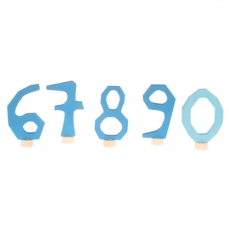 Numeri decorativi azzurri 6-9 e 0