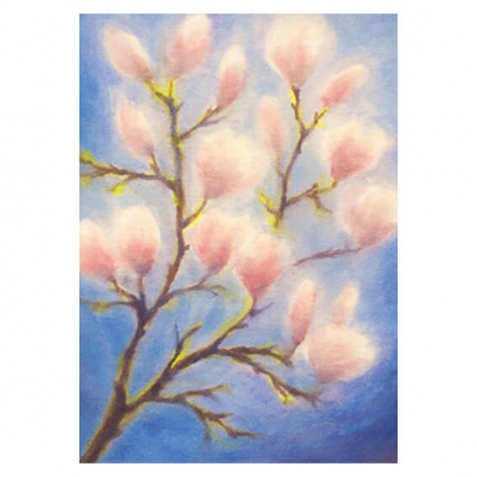 Cartolina: Magnolia in fiore