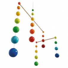 Mobile da appendere: sfere arcobaleno