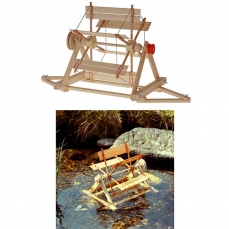 Kit per costruire un ruota idraulica in legno