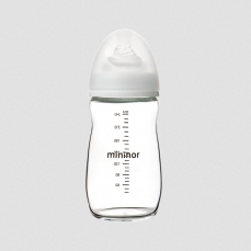 Biberon in vetro resistente da 240 ml