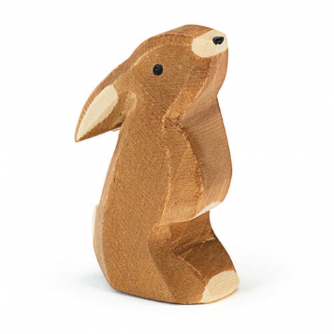 Coniglietto in piedi in legno 