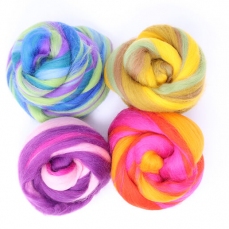 Lana cardata filata nuovi colori per fatine - 4 fili