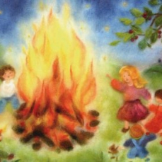 Cartolina: Il fuoco di San Giovanni 