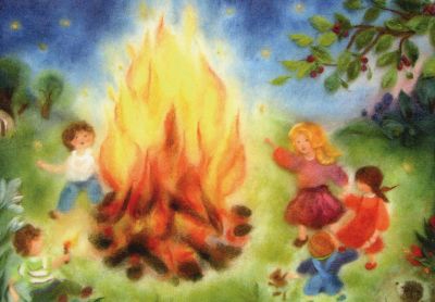 Cartolina: Il fuoco di San Giovanni 
