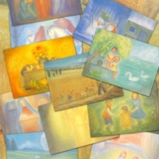 Cartoline: Per il corso dell'anno - Set da 12 cartoline