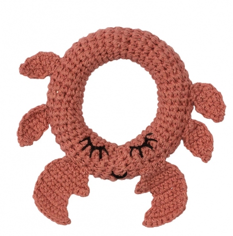 Sonagli in crochet di cotone biologico - granchio