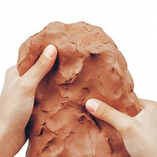 Argilla da modellare - 1 kg colore terracotta