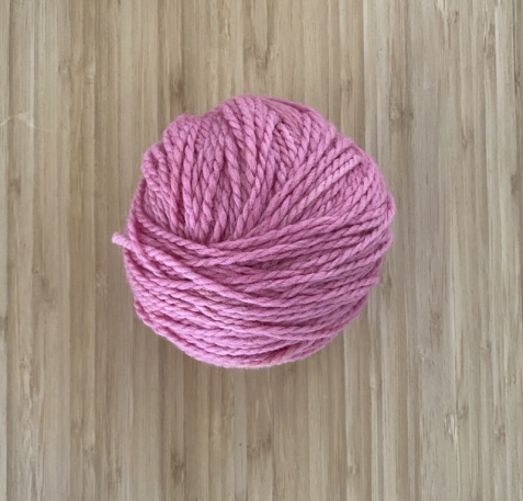 Gomitolo di pura lana 100% - rosa 