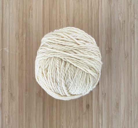 Gomitolo di pura lana 100% - giallo chiaro delicatissimo