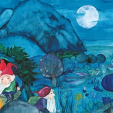 Stampa grande 38x25cm -  Gnomi e ondine