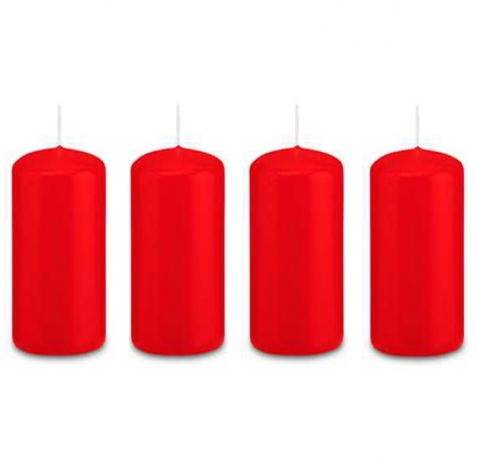 Candele rosse per corona dell'Avvento (100x60) - 4 candele