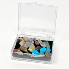 Scatolina mini pietrine di minerali assortiti